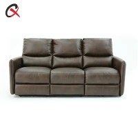 3 soffa recliner lledr sedd